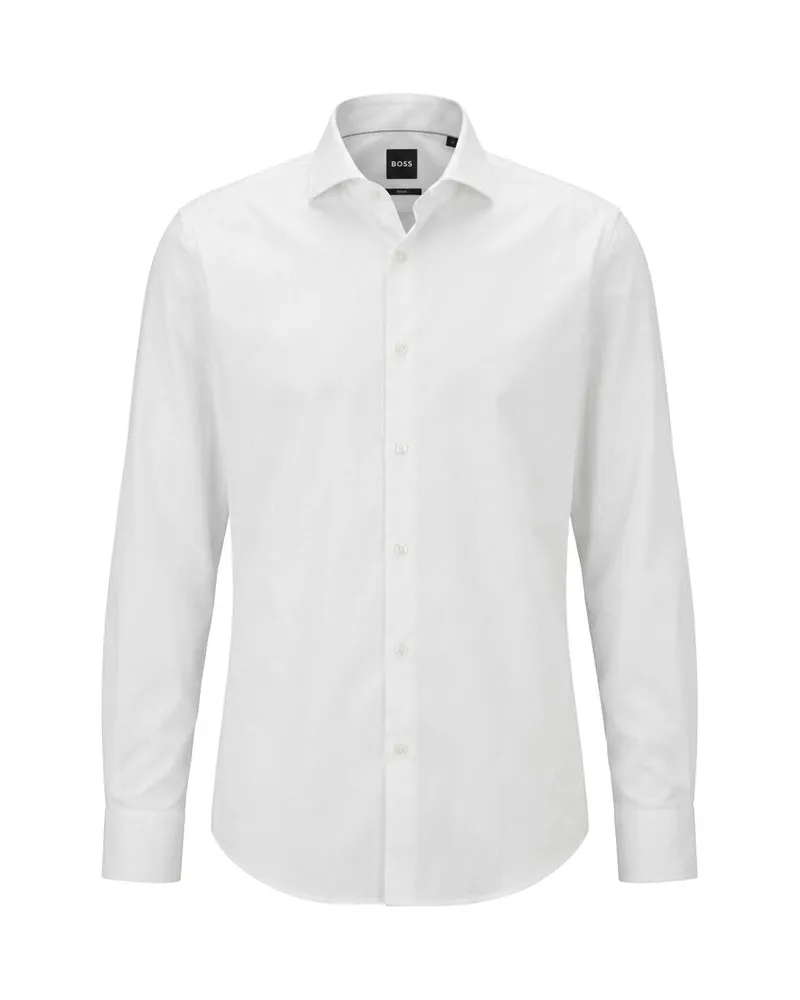 HUGO BOSS Herren Hemd H-HANK Weiss