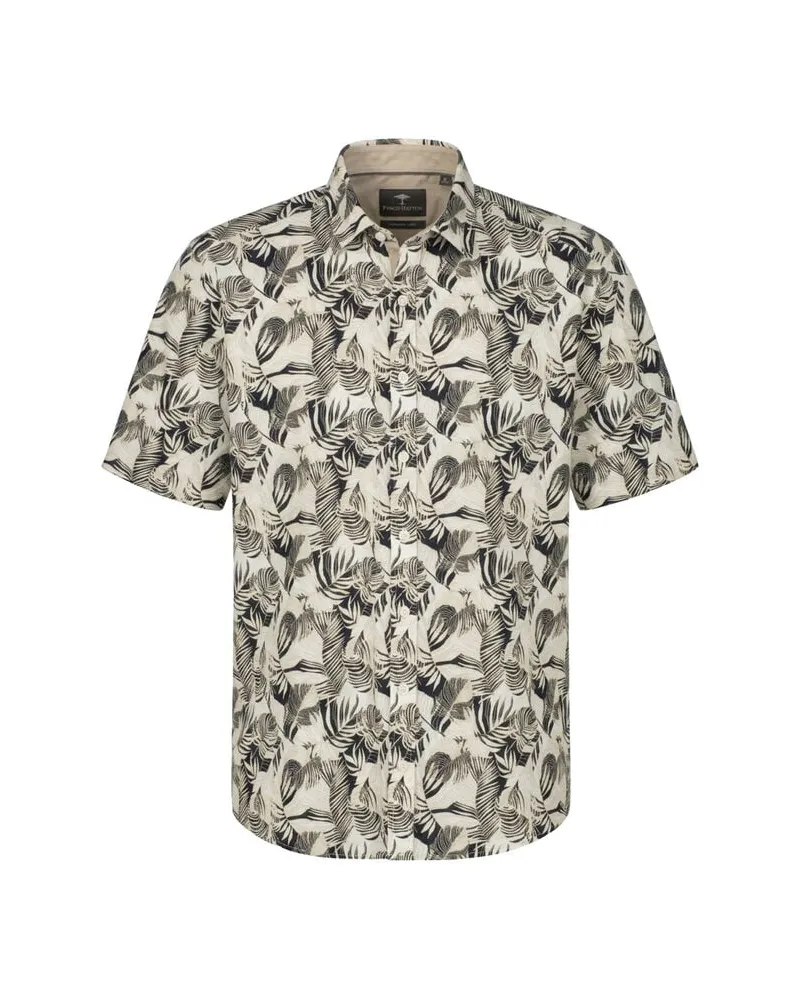Fynch-Hatton Herren Hemd aus Leinenmix Beige