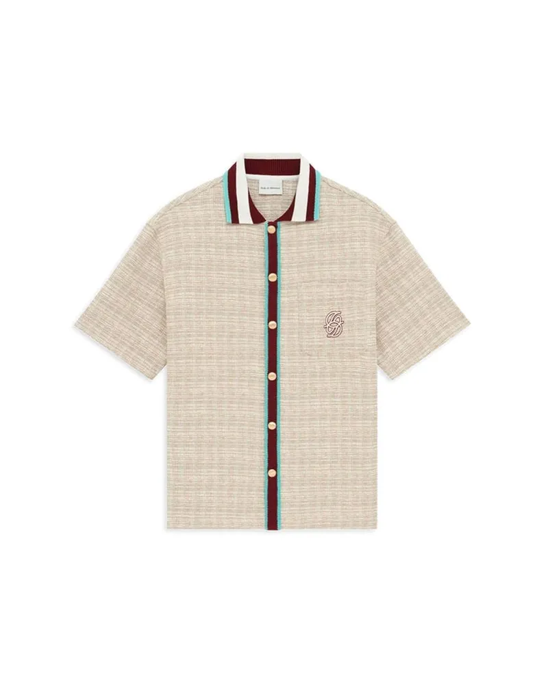 Drôle de Monsieur Herren Hemd Loose Fit Sand