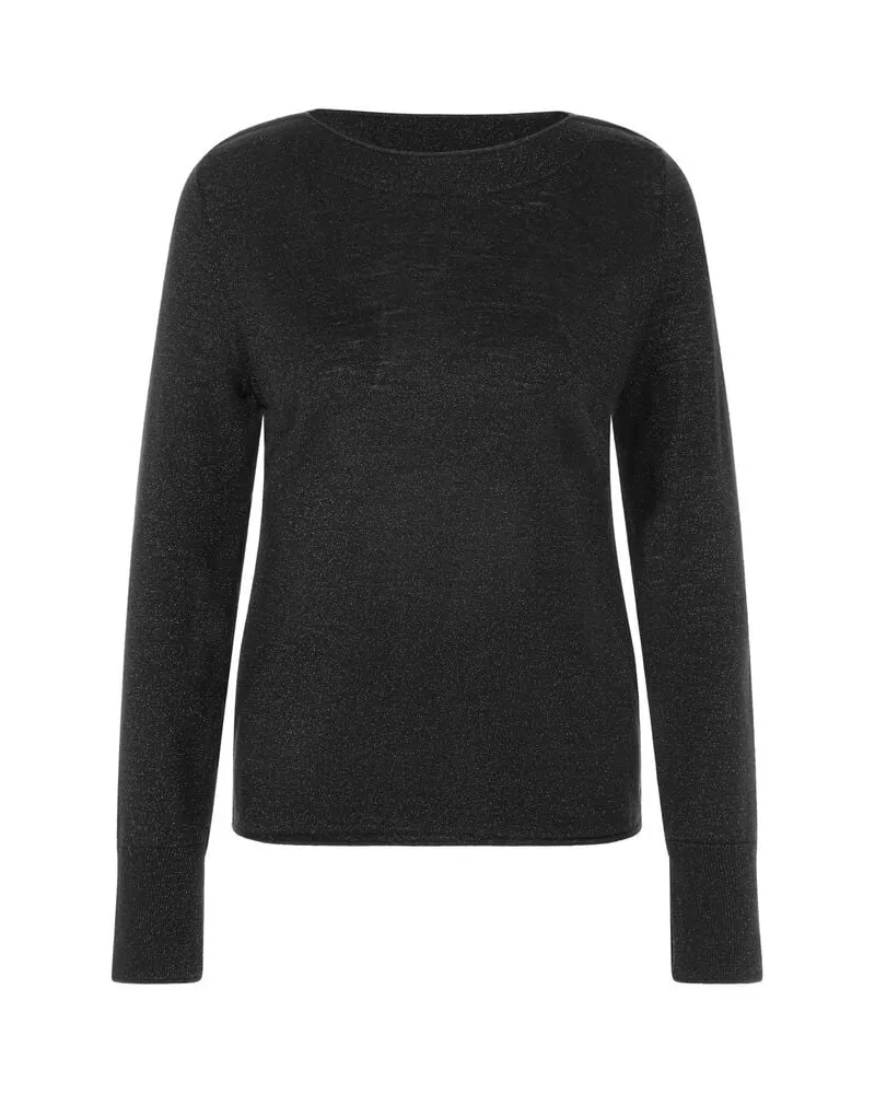 Marc Cain Damen Pullover mit Wolle Schwarz