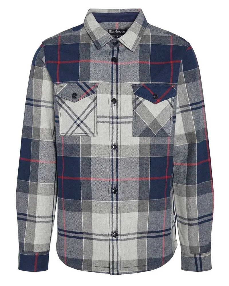 Barbour Herren Flanellhemd CANNICH Blau