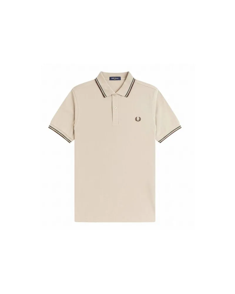 Fred Perry Herren Poloshirt M3600 THE TWIN TIPPED Sand