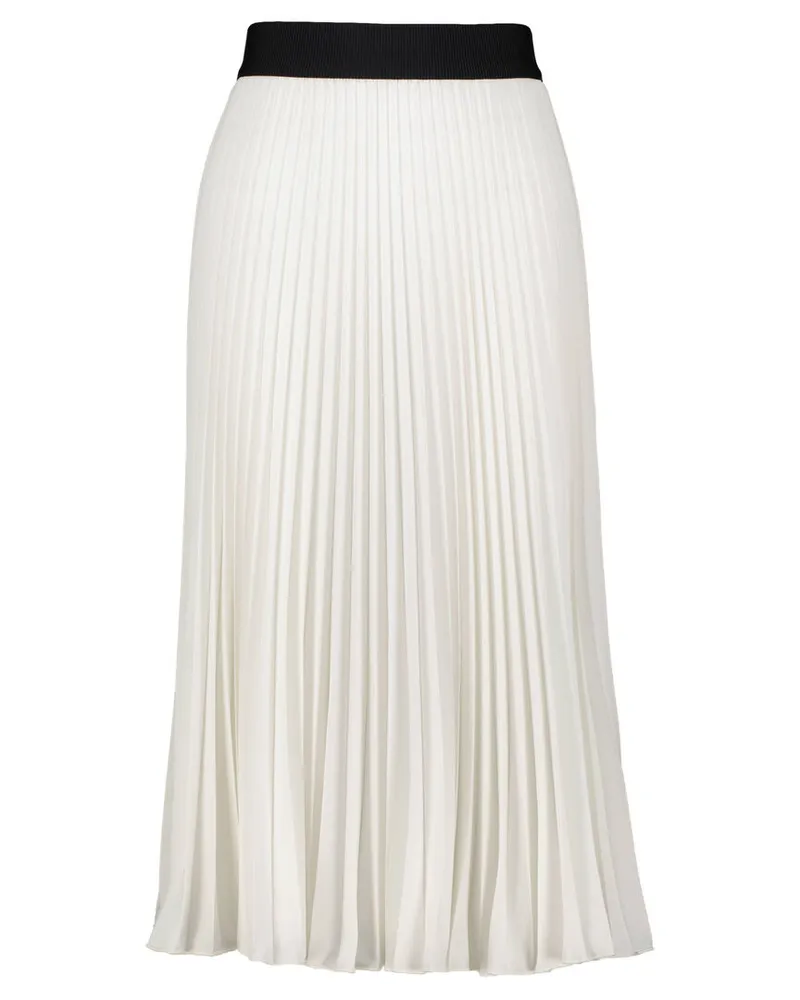 SHIRTAPORTER Damen Plisseerock Offwhite