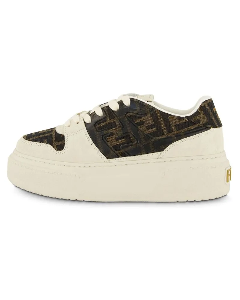 Fendi Damen Sneaker mit Leder MATCH Sand