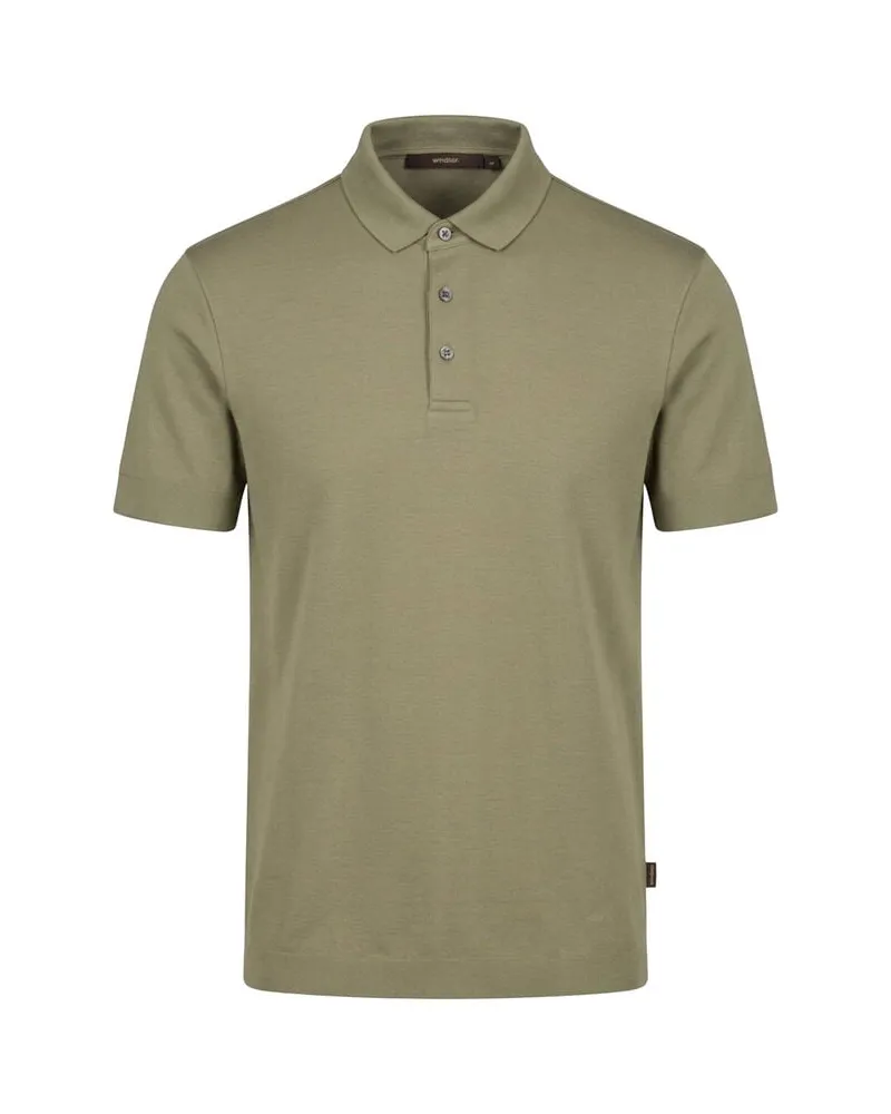 windsor. Herren Poloshirt aus Baumwolle Khaki