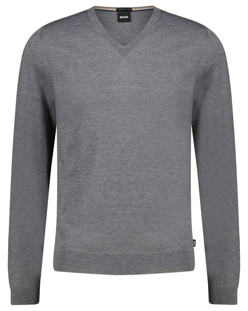 HUGO BOSS Herren Pullover MELBA_P Grau