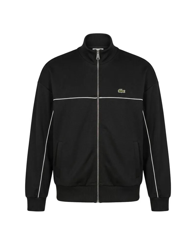 Lacoste Herren Sweatjacke aus Baumwoll-Mix Schwarz