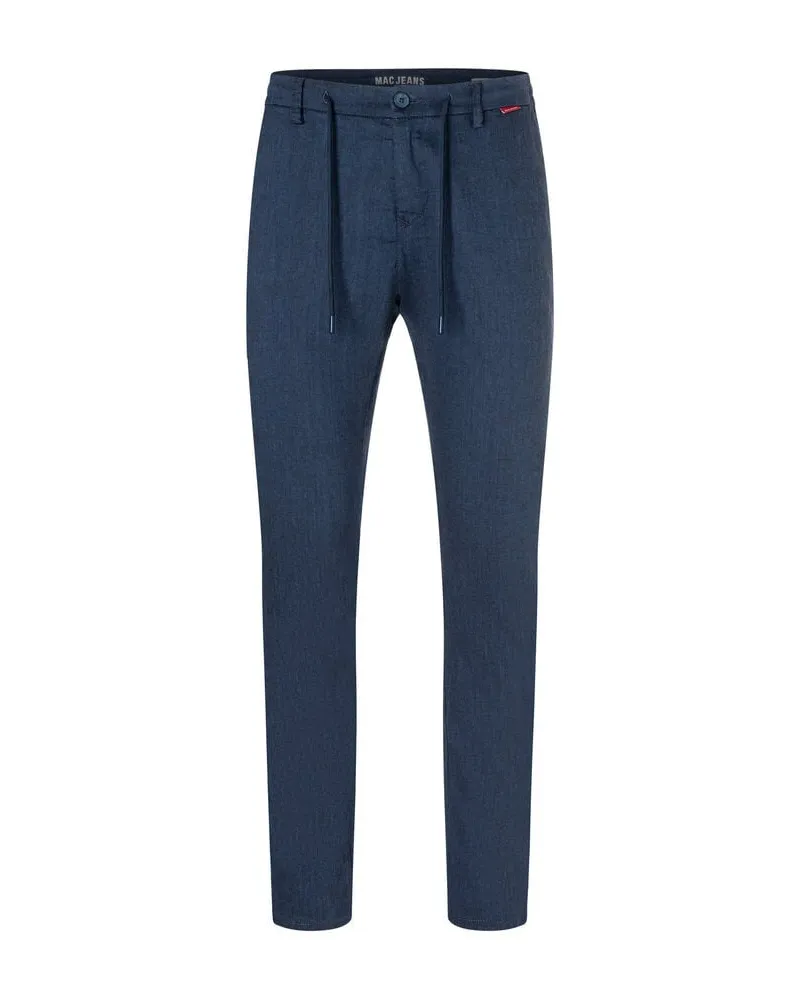 MAC Jeans Herren Hose mit Leinen LENNOX SPORT Marine