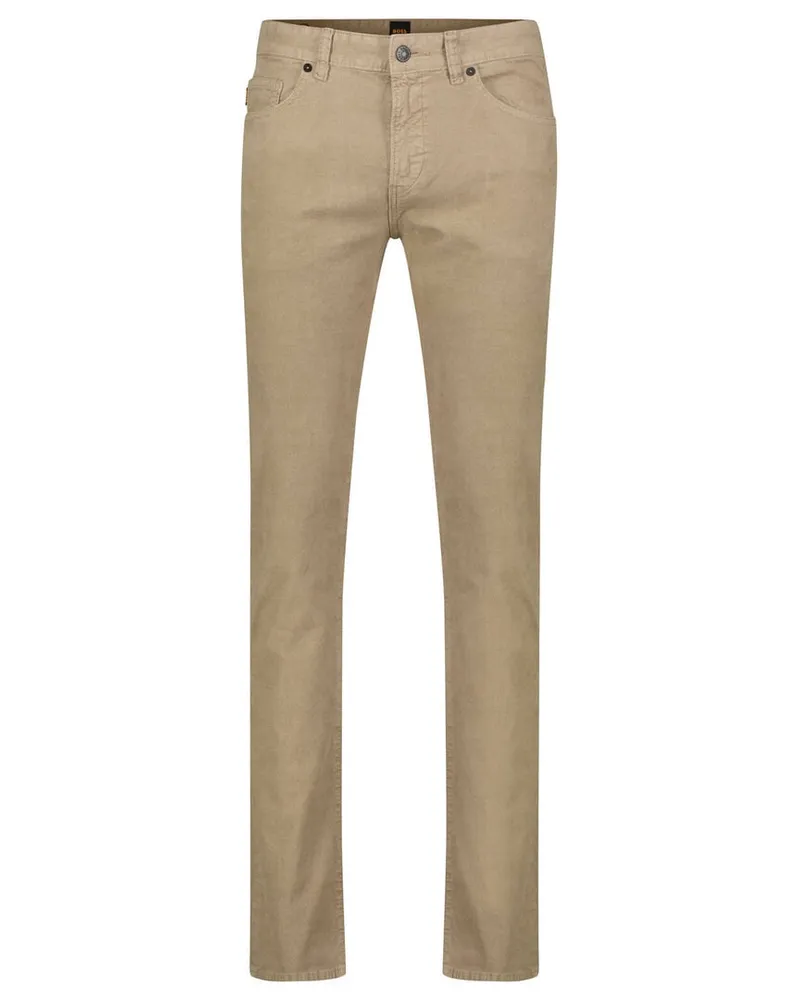 HUGO BOSS Herren Cordhose DELAWARE Slim Fit Khaki