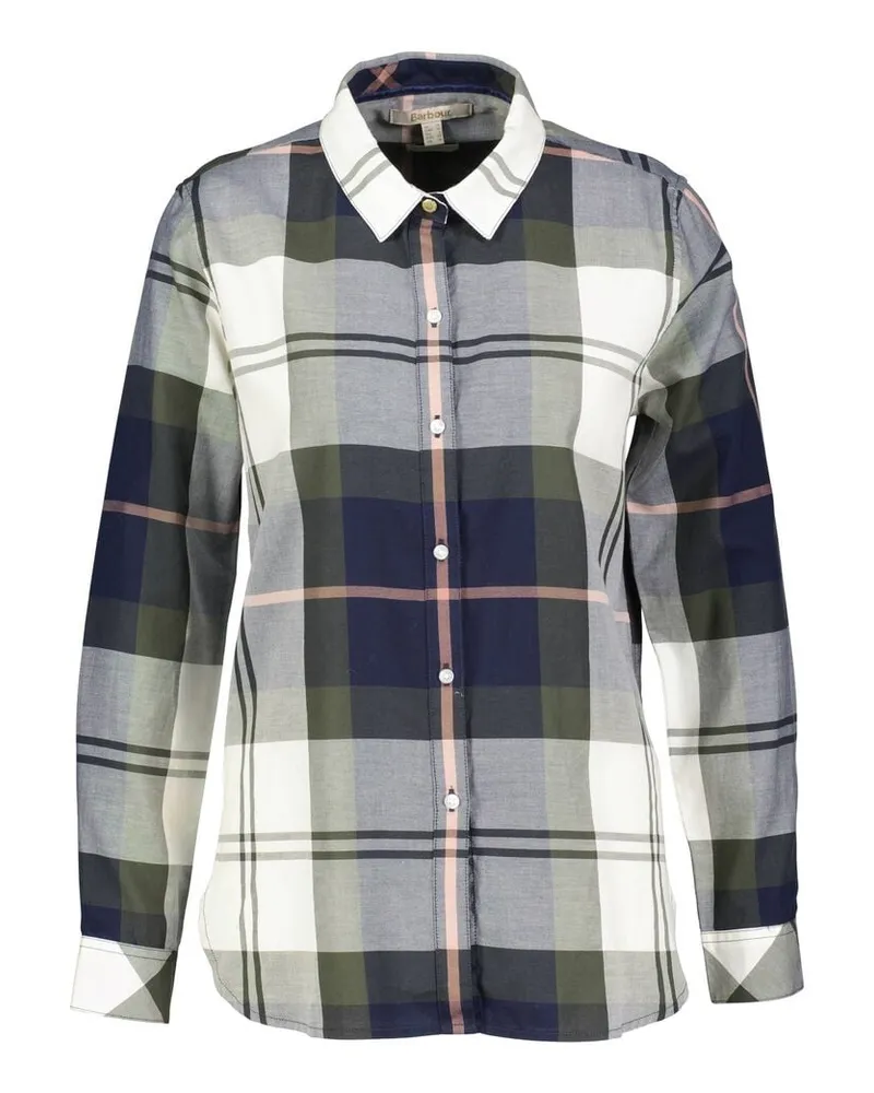Barbour Damen Hemdbluse MOORLAND Relaxed Fit Marine