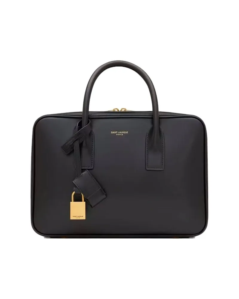 Saint Laurent Damen Henkeltasche SAC DE JOUR S BAULETTO Schwarz