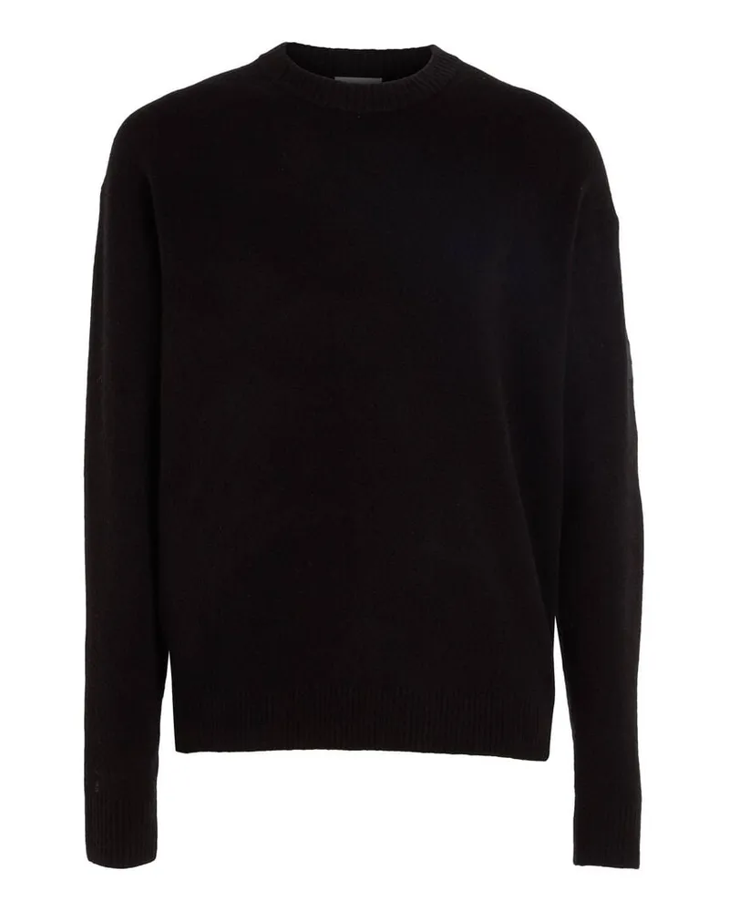 Calvin Klein Herren Strickpullover LYCRA BLEND COMFORT FIT SWEATER Schwarz
