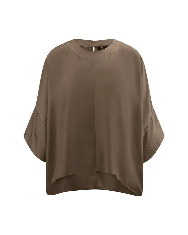 Riani Damen Seidenbluse Braun
