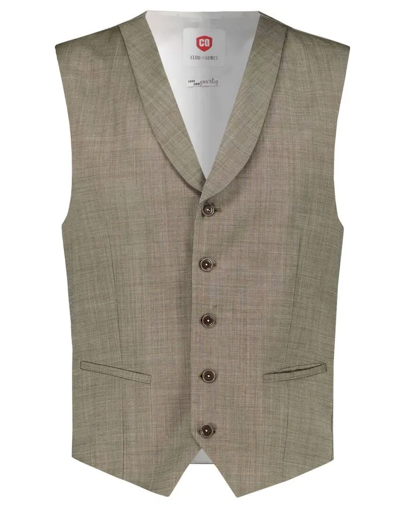 CG Herren Anzugweste PHILIPP Slim Fit Olive