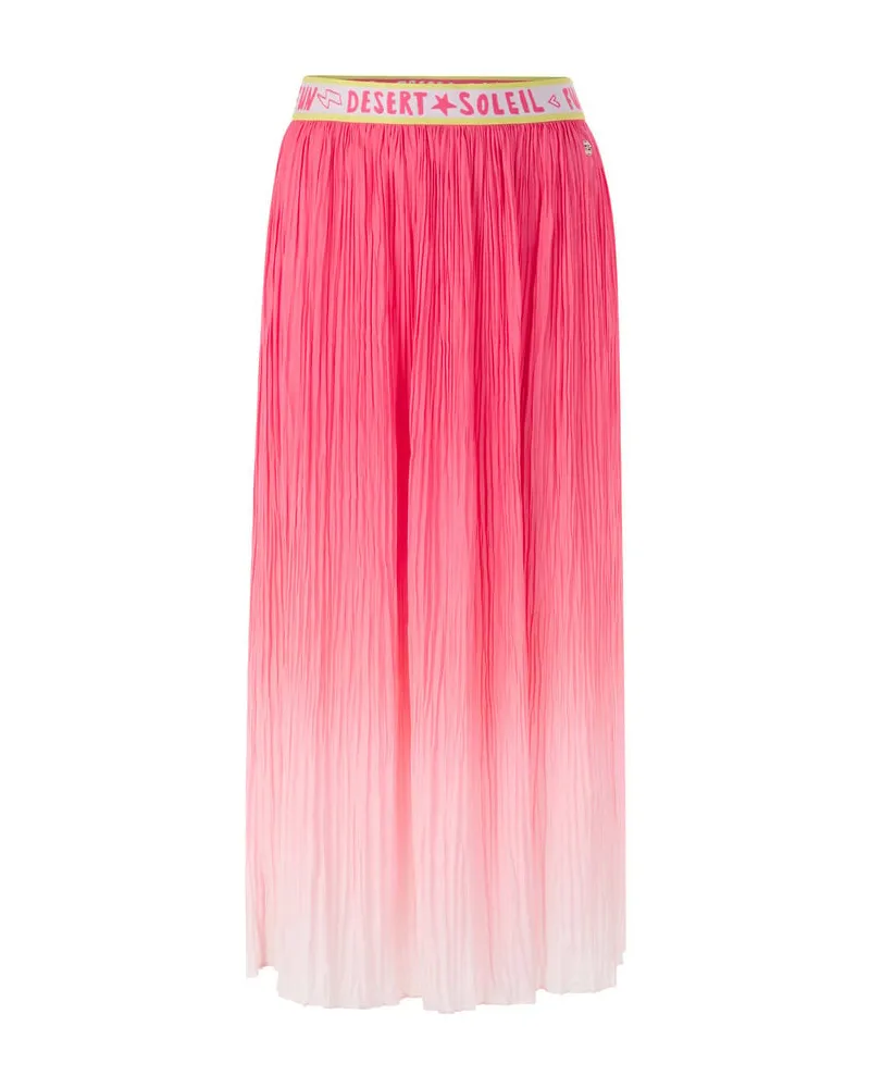 Marc Cain Damen Plisseerock Midi Pink