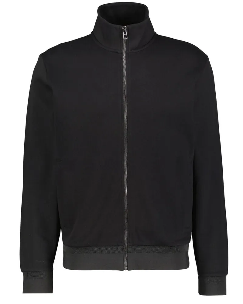 HUGO BOSS Herren Sweatjacke Regular Fit Schwarz
