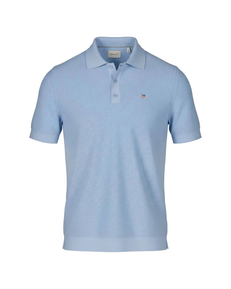 Gant Herren Poloshirt aus Baumwolle Bleu