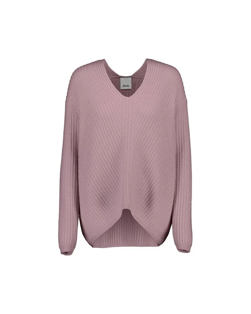 ALLUDE Damen Strickpullover aus Kaschmir Grau