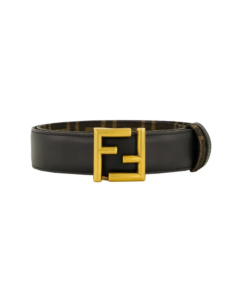Fendi Damen Wendegürtel FF Schwarz
