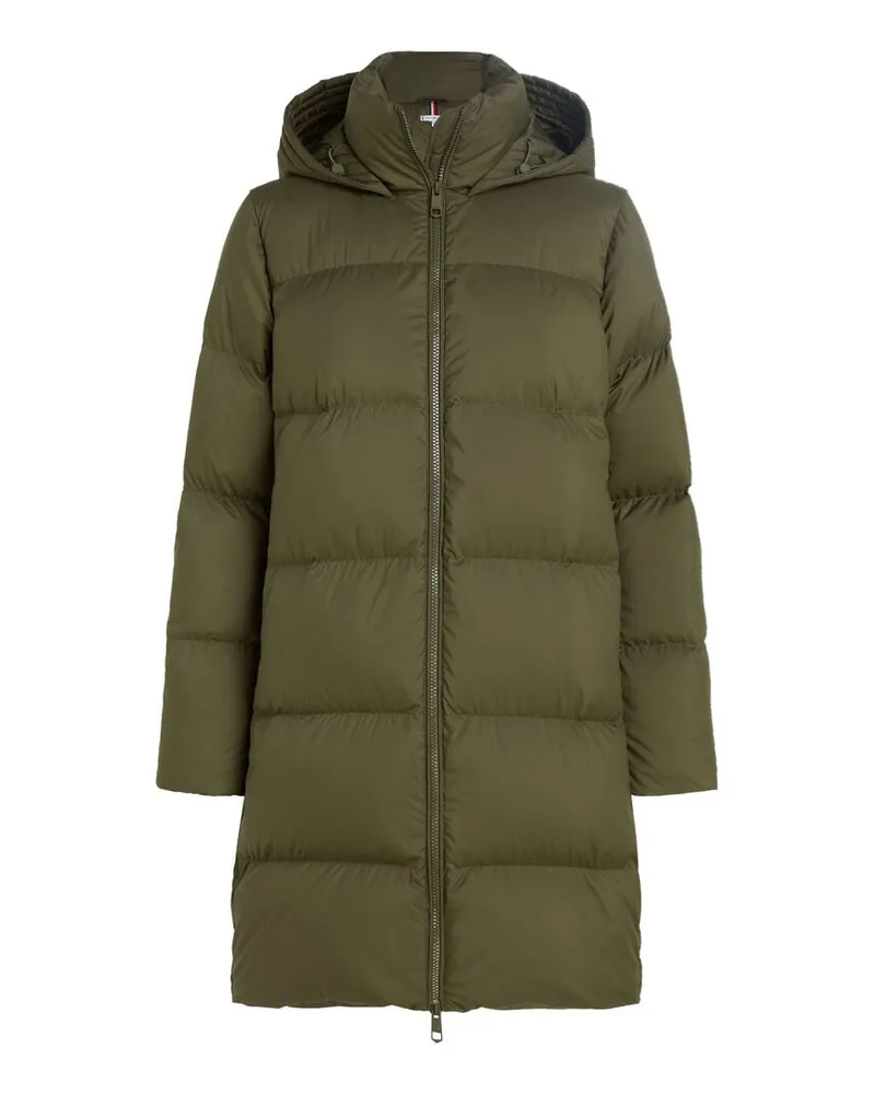 Tommy Hilfiger Damen Daunenmantel wasserabweisend Regular Fit Khaki