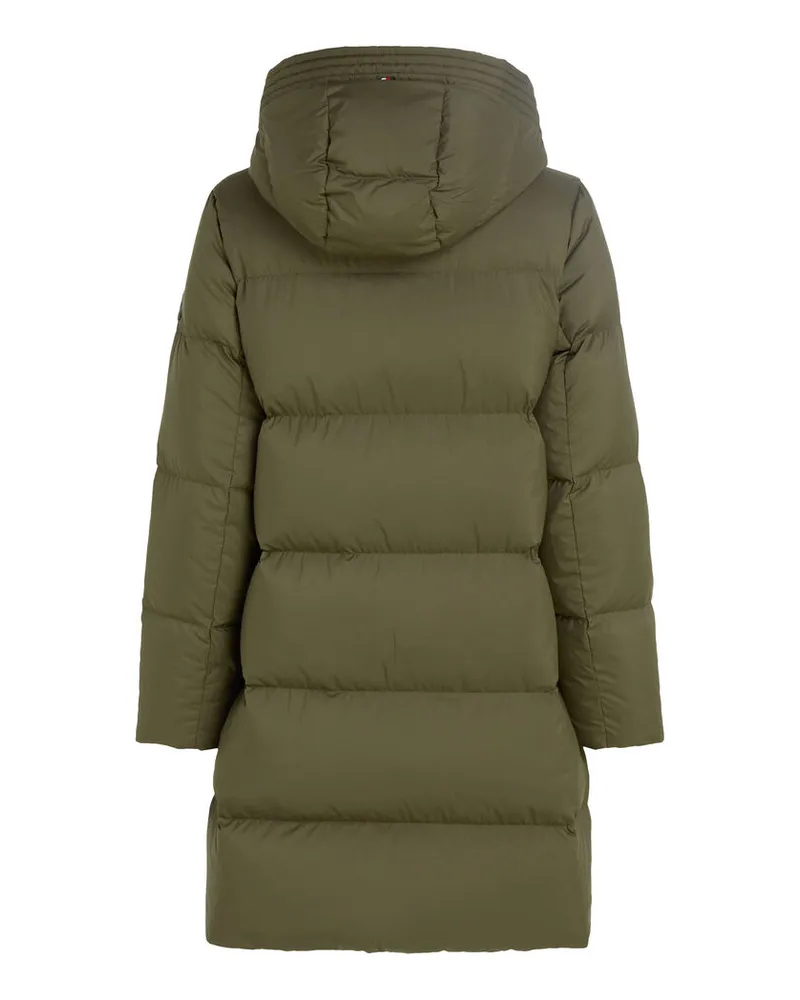 Water Repellent Tommy Hilfiger Daunenmantel Oliv Daunenmantel