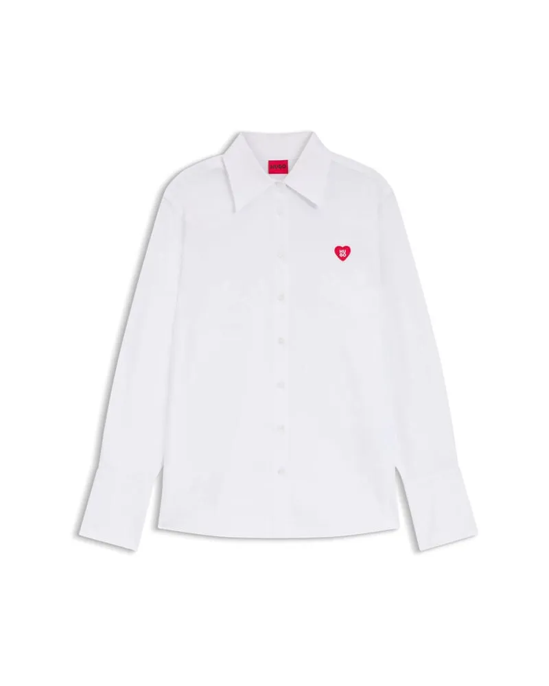 HUGO BOSS Damen Bluse ERSELIA Weiss