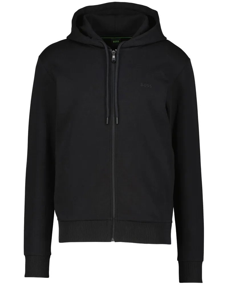 HUGO BOSS Herren Sweatjacke SAGGY Schwarz