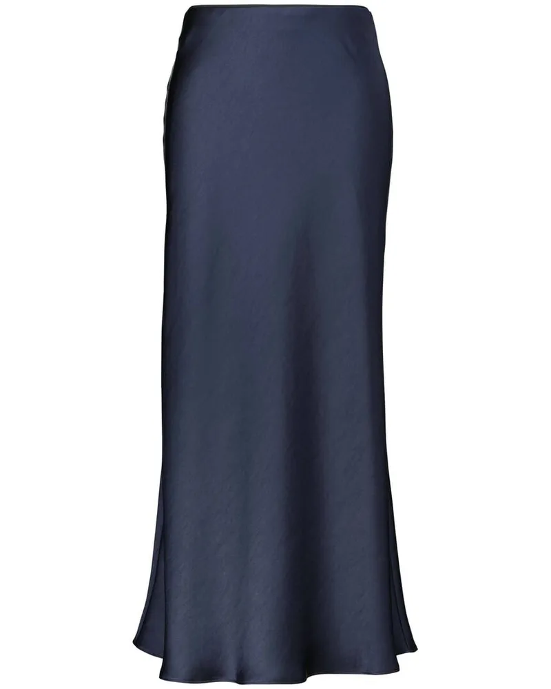 Luisa Cerano Damen Rock aus Satin Indigo