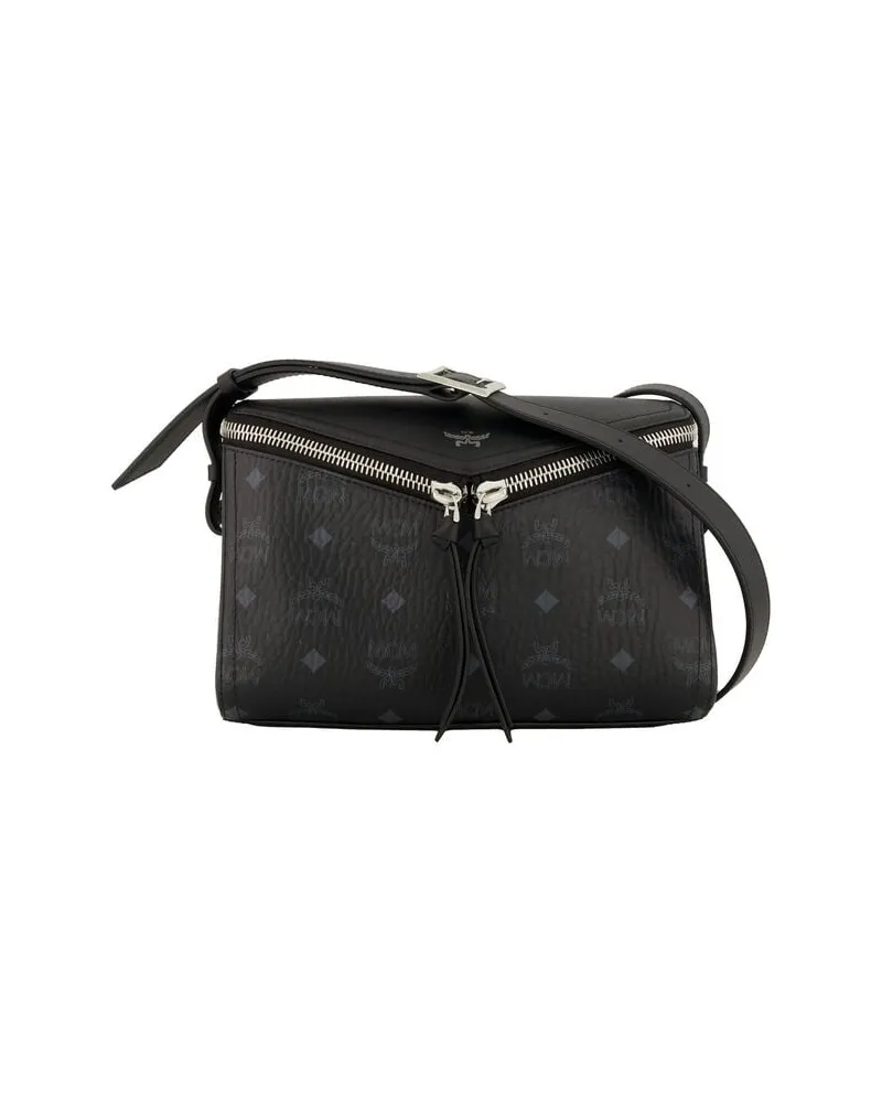 MCM Damen Umhängetasche DIAMANT 3D VI Schwarz