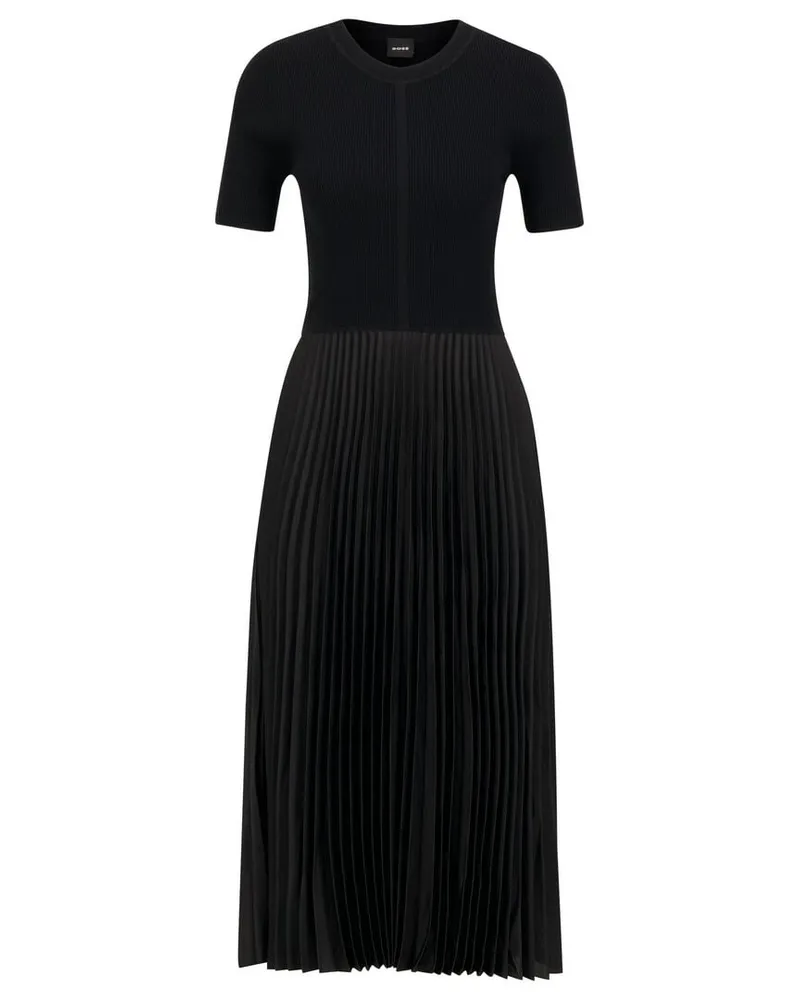 HUGO BOSS Damen Kleid FADRIDI Schwarz