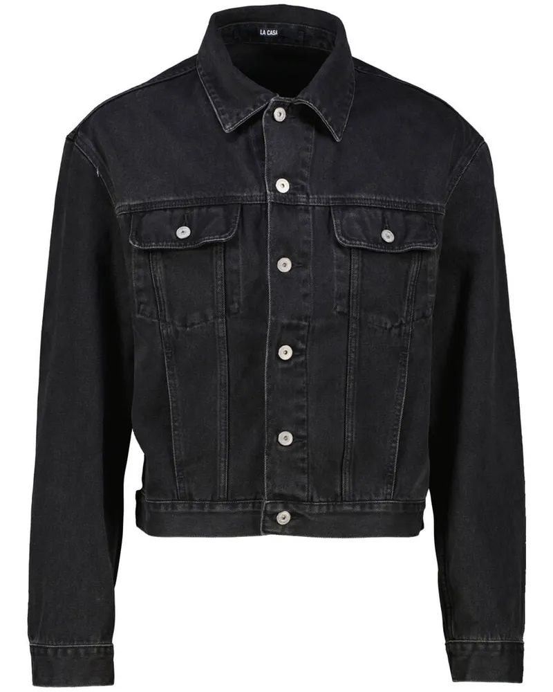 Jacquemus Herren Jeansjacke DE-NIMES Schwarz
