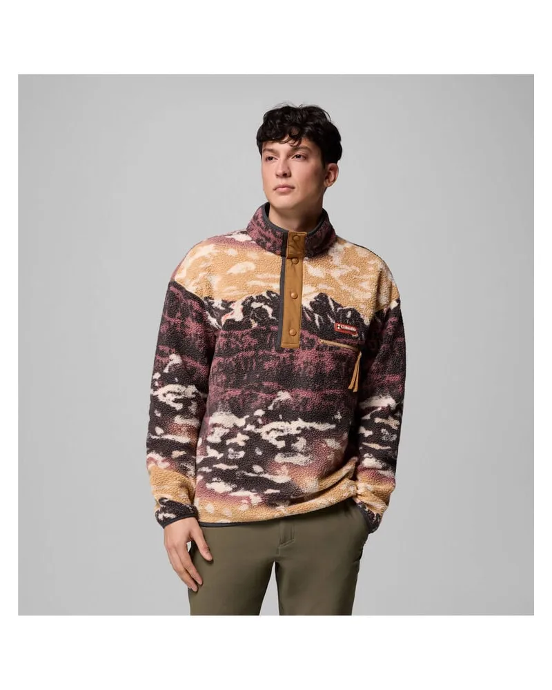 Columbia Sportswear Company Herren Fleecepullover HELVETIA II PRINTED HALF SNAP FLEECE Braun