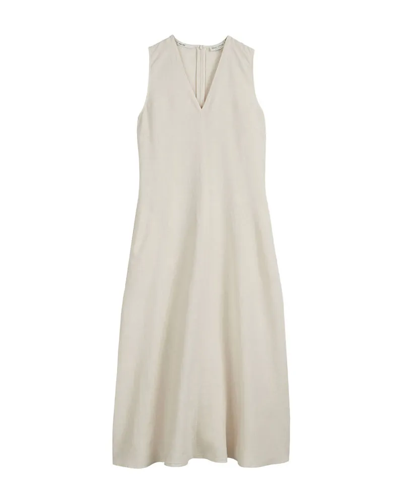 Marc O'Polo Damen Leinenkleid Stein
