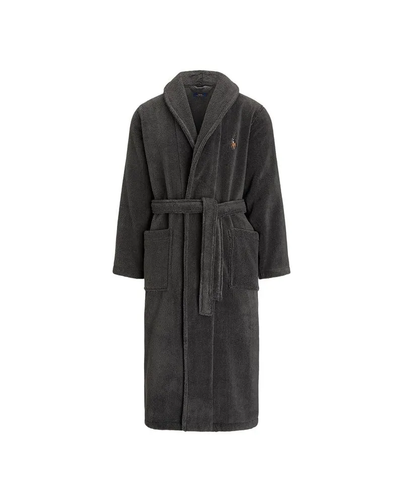 Ralph Lauren Herren Bademantel Anthrazit