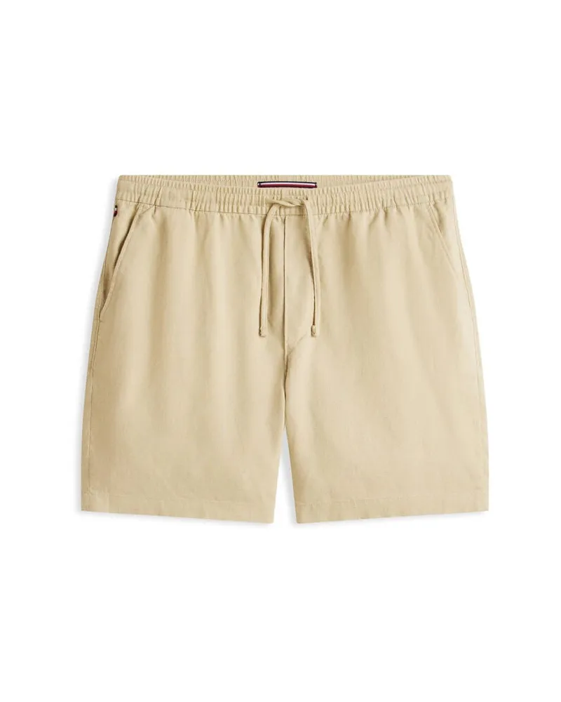 Tommy Hilfiger Herren Shorts aus Leinenmix Khaki