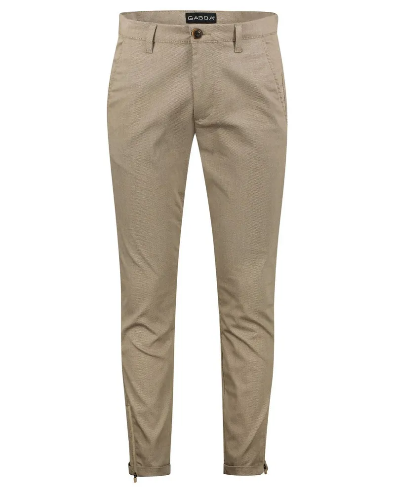 GABBA Herren Chinohosen PISA K3280 DALE PANTS Slim Fit Sand