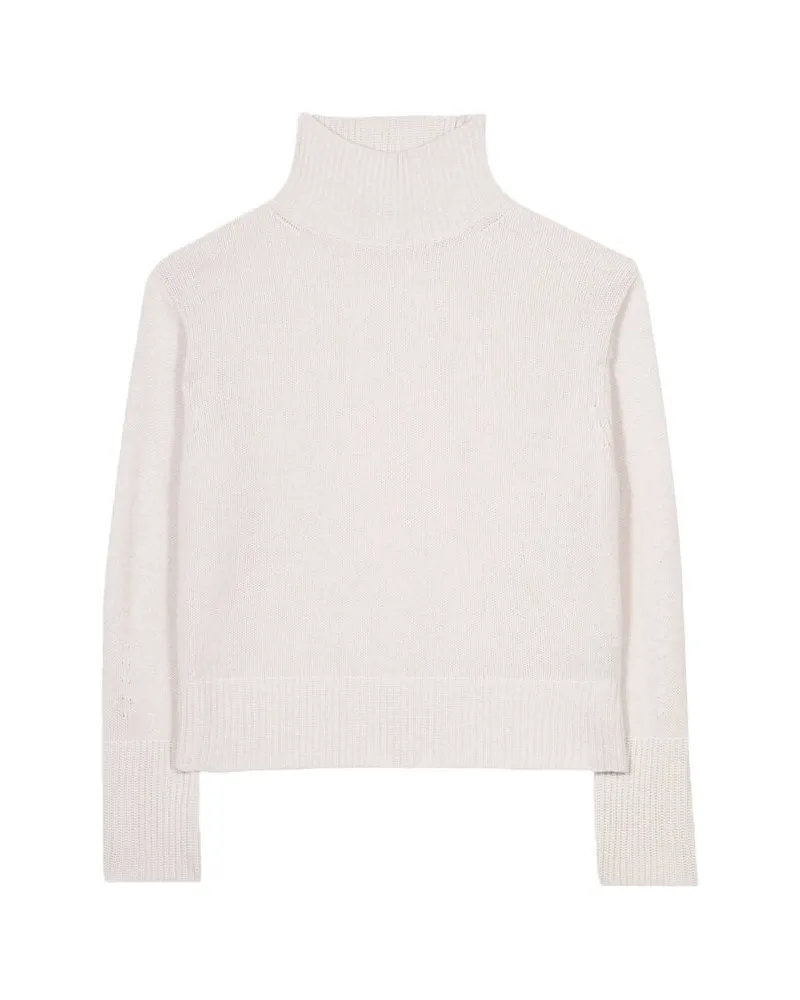 Luisa Cerano Damen Strickpullover mit Alpaka und Wolle Offwhite