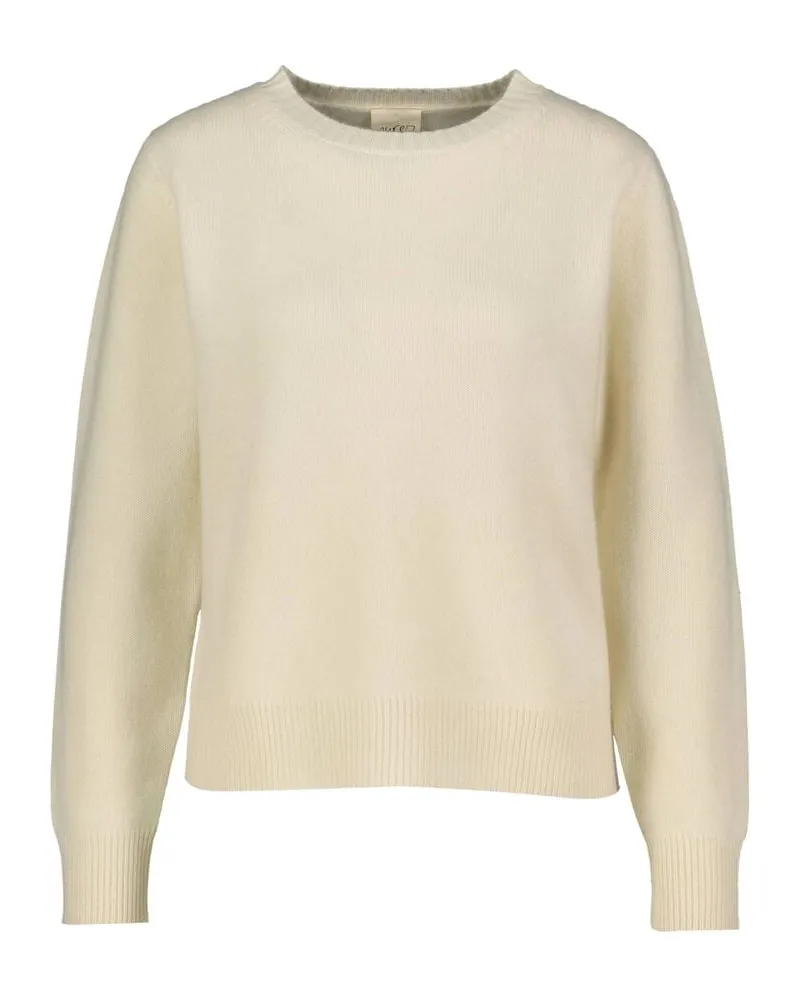 pure Damen Kaschmirpullover Ivory