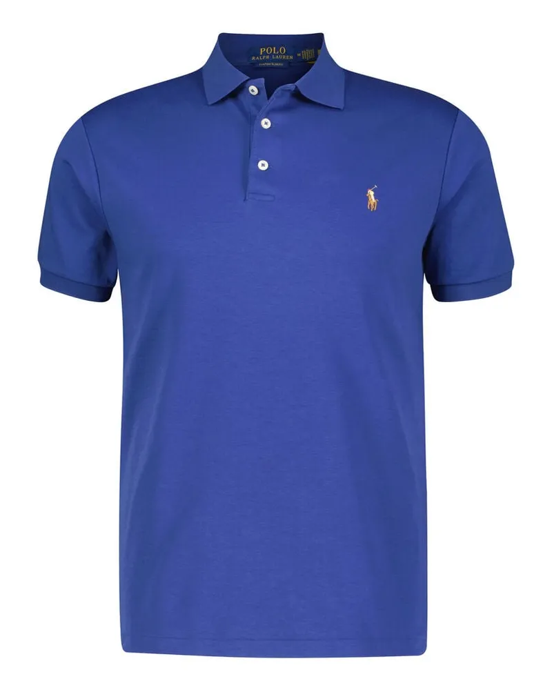 Ralph Lauren Herren Poloshirt Custom Slim Fit Kurzarm Denim