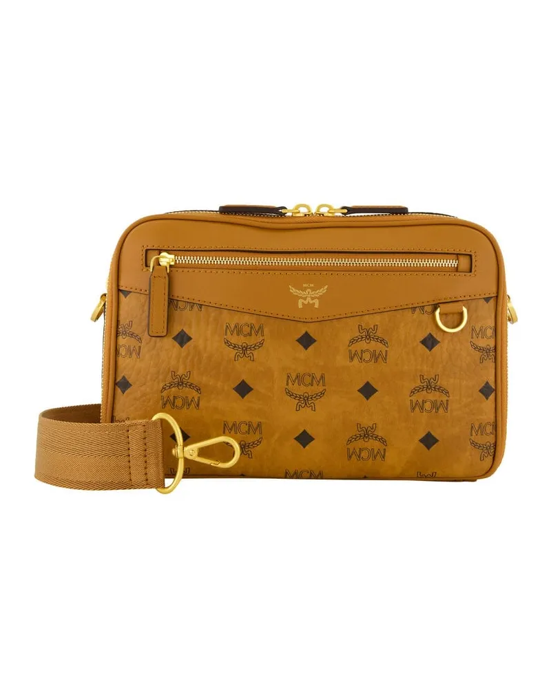 MCM Herren Umhängetasche Cognac