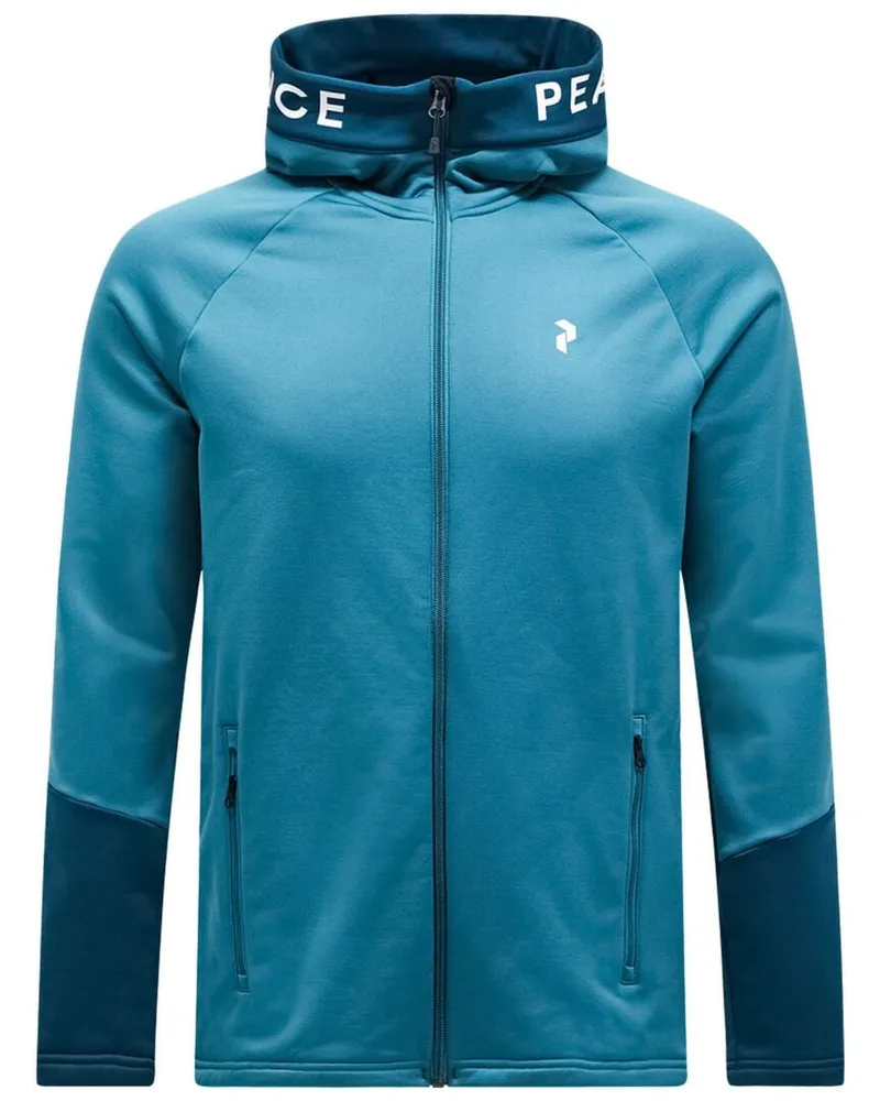 Peak Performance Herren Kapuzenjacke Midlayer RIDER Regular Fit Petrol
