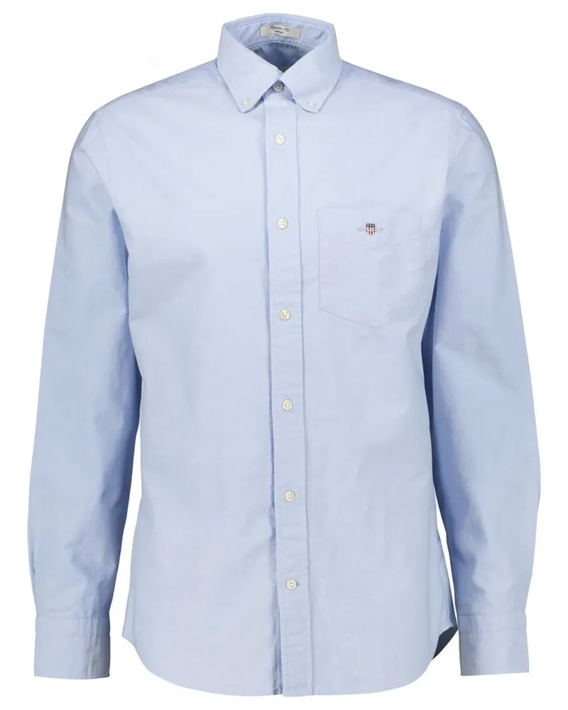 Gant Herren Hemd REG OXFORD SHIRT Regular Fit Langarm Blau