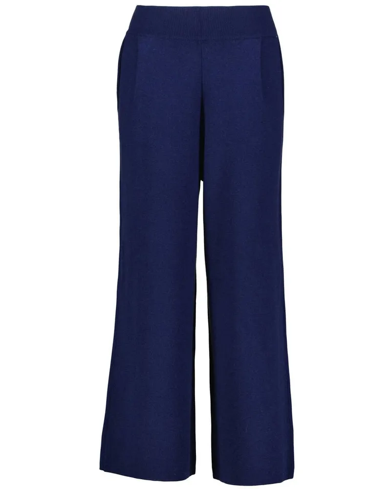 pure Damen Strickhose aus Wolle Marine