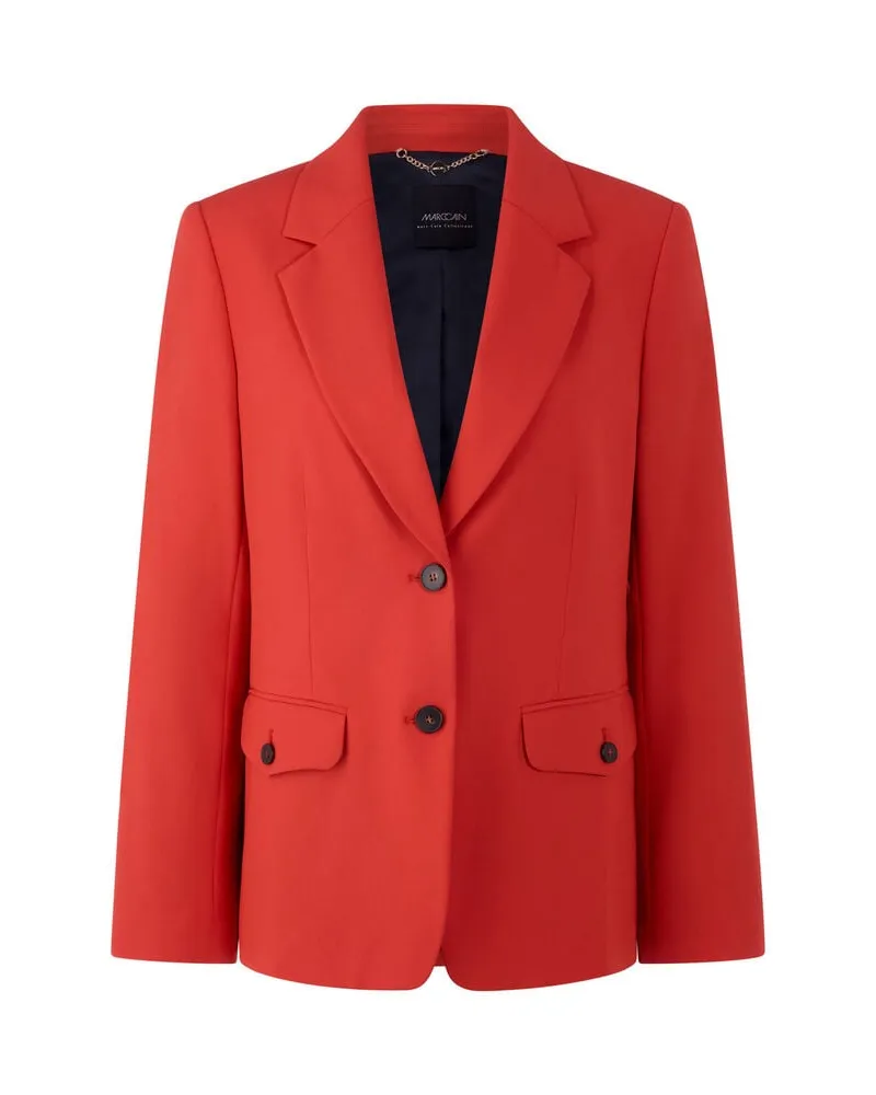 Marc Cain Damen Blazer taillierter Rot