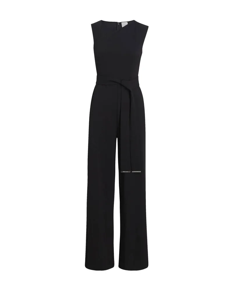 Calvin Klein Damen Jumpsuit SCUBA CREPE Schwarz