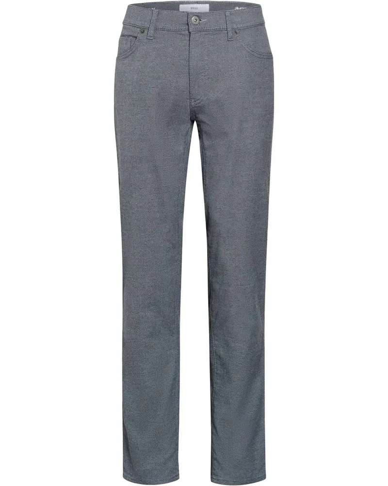 Brax Herren Hose STYLE.CADIZ WOOLOOK Straight Fit Silber