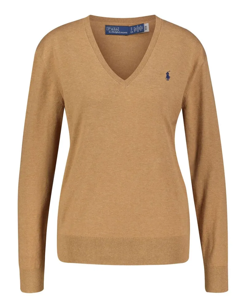 Ralph Lauren Damen Strickpullover aus Baumwolle Beige
