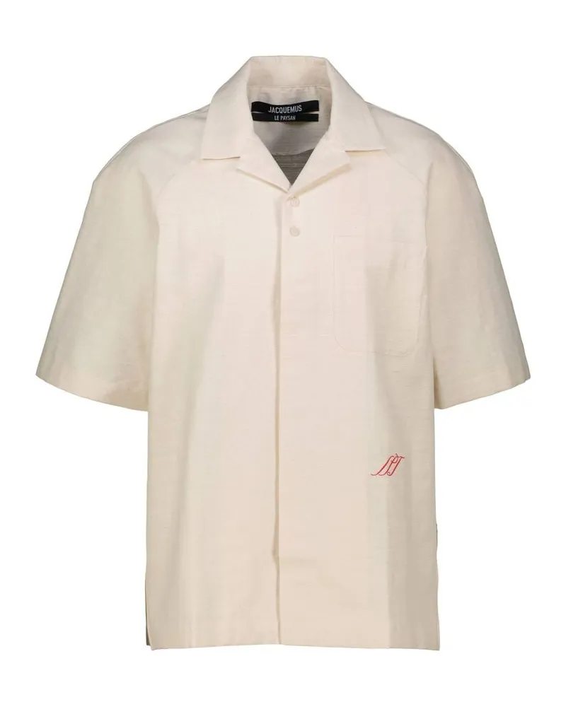 Jacquemus Herren Freizeithemd ROSMARIN Offwhite
