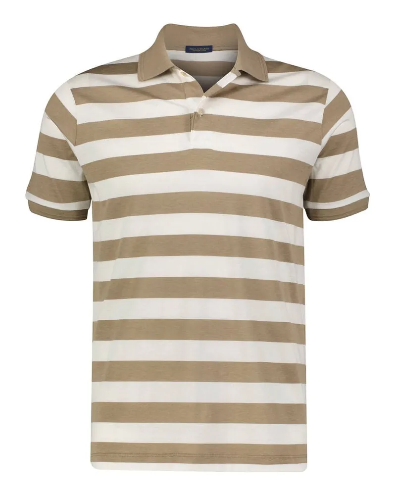Paul & Shark Herren Poloshirt aus Baumwolle und Seide Regular Fit Weiss