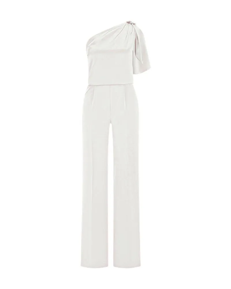 Riani Damen Jumpsuit One-Shoulder Offwhite